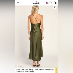 Lulus Satin Midi Dress